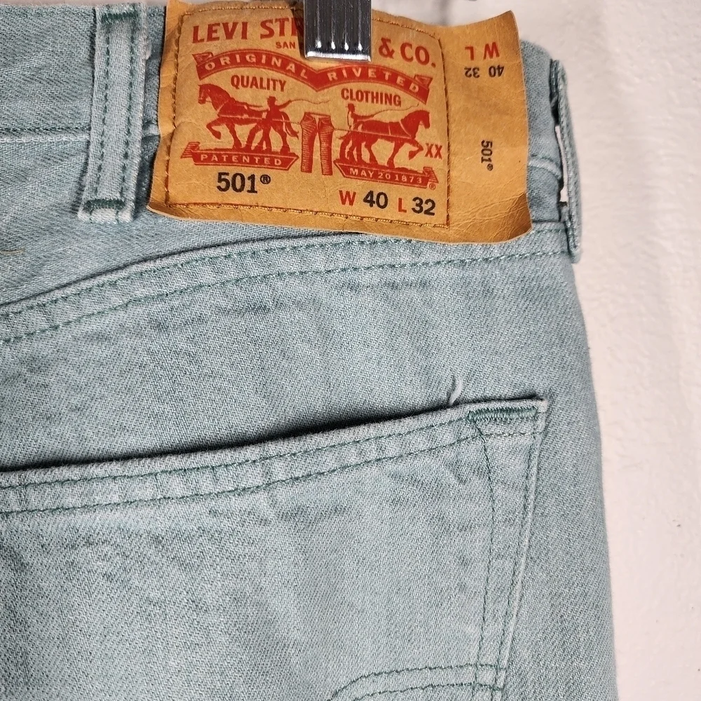 LEVI'S WHITE OAK CONE BUTTON FLY 5 POCKET DENIM JEANS